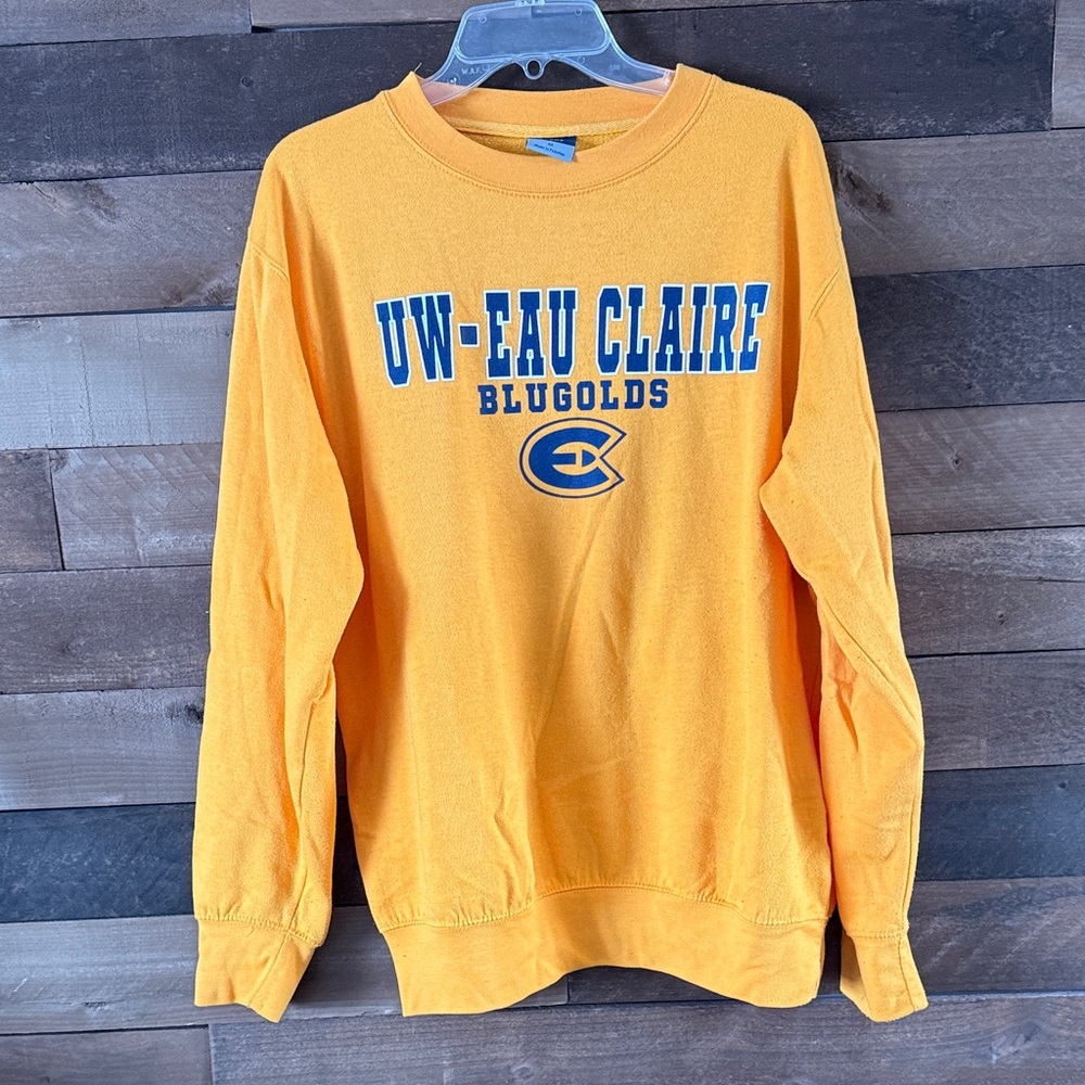 UW-Eau Claire Blugolds Yellow Sweatshirt